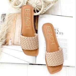 Matisse Tan Woven Sandals